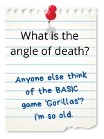 Anyone else think of the BASIC game Gorillas? I'm so old.