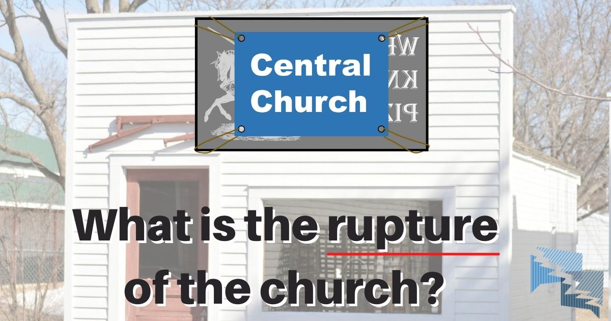 What is the rupture of the church?