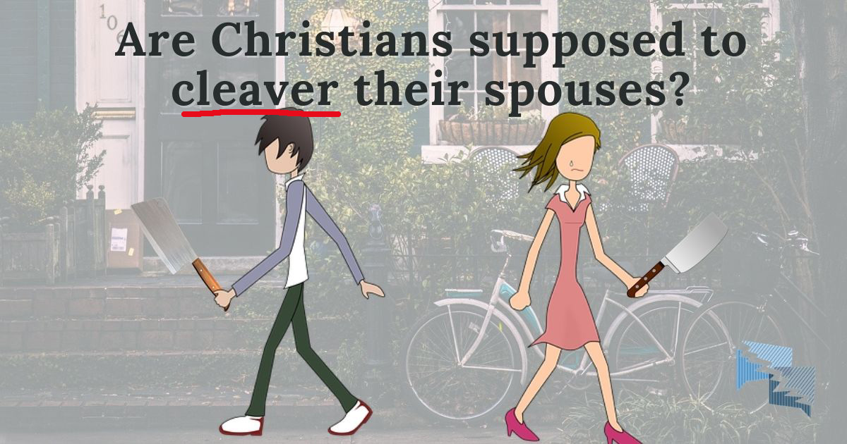 Are Christians supposed to cleaver their spouses?