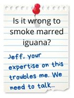 Jeff, your expertise on this troubles me. We need to talk...