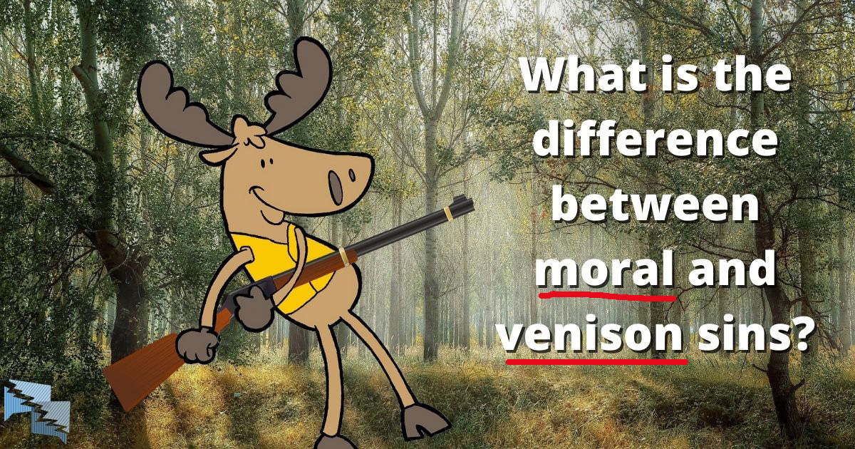 What is the difference between moral and venison sins?