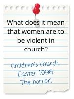 Children's church. Easter. 1996. The horror!